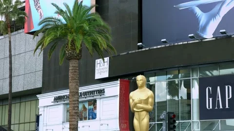 4K, UHD, Oscar academy award nomination at Dolby Theater in Los Angeles Stock Footage