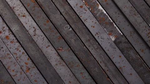4K UHD Parallel Rusty Steel Bars Texture Stock Footage 108186447