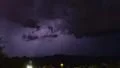 4K UHD powerful lightning strikes into the mountains pan time lapse 4k or 4k+ Resolution