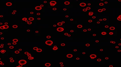4K UHD Red bubbles background Vídeo Stock 45276825