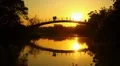 4K UHD Romantic sunset on bridge time lapse 4k or 4k+ Resolution