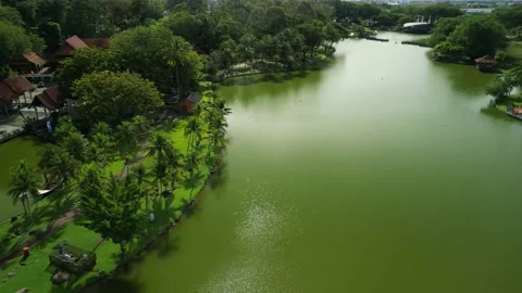 4k UHD sideway footage over lake Stock Footage 227750740