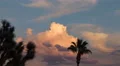 4K UHD sunset colored clouds over mountain time lapse tilt 4k or 4k+ Resolution