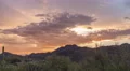4K UHD sunset over mountain ridge colorful cloud Arizona time lapse 4k or 4k+ Resolution