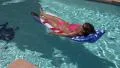 4K UHD swimming pool relax floating pink bikini woman 1 4k or 4k+ Resolution