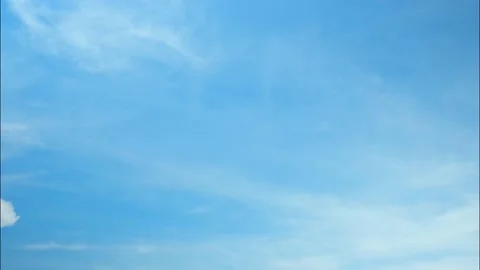 4K UHD : Time lapse of beautiful blue sky with clouds background Video stock 172566554