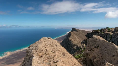 4k UHD time lapse clouds on top of Pico de la Zarza 11134 Stock Footage 32212199