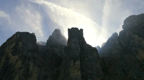 4k UHD time lapse light and shadows in summit clouds 11522 Stock Footage 42726161