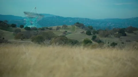 4K / UHD time lapse of radar dish at Stanford University Stock Footage 58074143