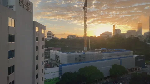 4K UHD Time-lapse of Roma Street Transit Centre Cross-River Rail Building, Stock Footage 148529921