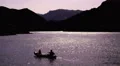 4K UHD two person canoe on the Colorado River silhouettes 4k or 4k+ Resolution