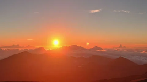 4k, UHD, Ultimate Red Dawn Time Lapse, Mountain Range, Sunrise, Vidéo 33086743