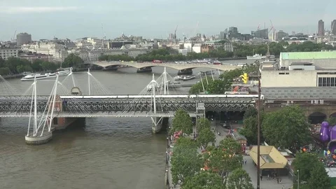 4K UHD ULTRA HD (Train-From-London-Eye-2) Kulltech Stock-Footage 72718657