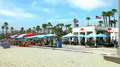 4K, UHD, Venice Beach, Los Angeles, California, BlackMagic Production Camera Stock Footage