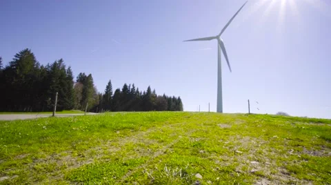 4K UHD Windmill against sunny sky Video stock 65212955