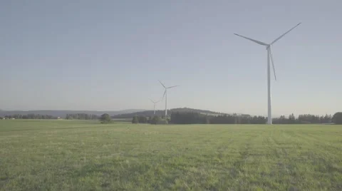 4K UHD Windpark with camera motion Vidéo 65259616