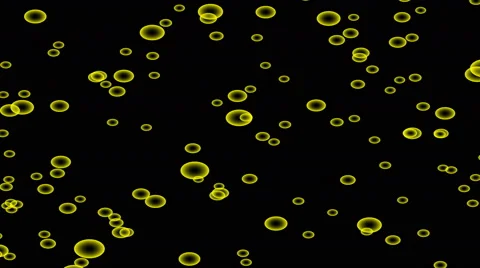 4K UHD Yellow bubbles background Video stock 45276954