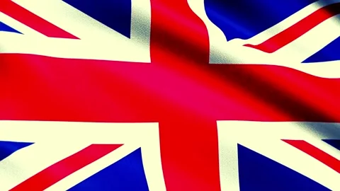 4K UK Flag Waving Footage - Suitable for Business, Work, and Events Vídeo Stock 295767775