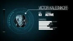 4K Ultra HD - Animated Digital Character Profile - Criminal Database Stock After Effects