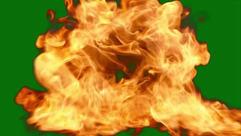 4k ultra HD clean vfx fire burning explosion on a isolated background Stock Footage 342835668