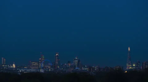 4k Ultra HD  hyper lapse of london skyline Stock Footage 41830876