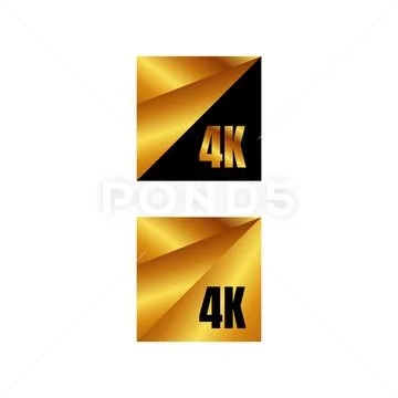 4K Ultra HD logo symbol 4K UHD sign mark Ultra High definition ...