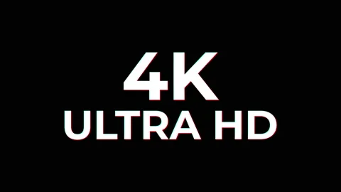 4K ultra HD text Glitch effect animation. Video stock 219912762