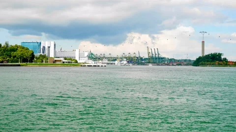 4k Ultra HD time lapse video of waterfront at Labrador Park, Singapore(TLSEA2-V2 Vídeos de archivo 40069180