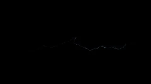 4K Ultra Slow Motion Lightning Arc Atmospheric Layer on Black Background 库存影片 343661553