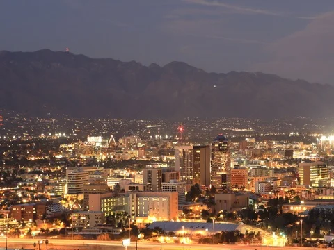 4K UltraHD Day to night timelapse in Tucson, Arizona Stock Footage 72379908
