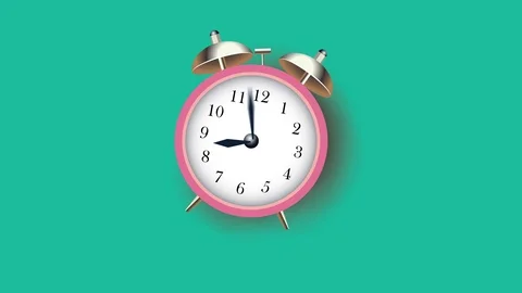 4K (UltraHD) loopable video animation of timelapse of clock Stock Footage 90004558