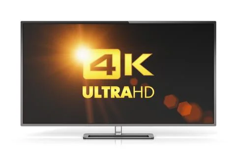 4K UltraHD TV Stock Illustration