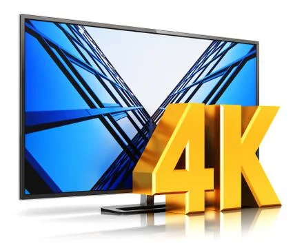 4K UltraHD TV Stock Illustration