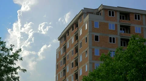 4K, Unfinished building Stock Footage 53228050