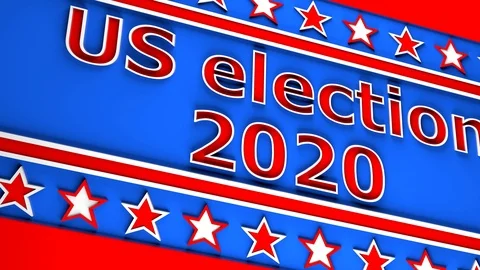 4K US Election 2020 USA Presidential Election Campaign Concept Stock Footage