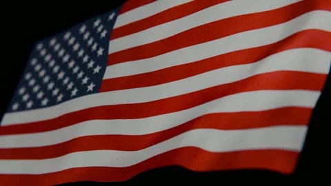 4K USA Flag animation 16s Video stock 344786330