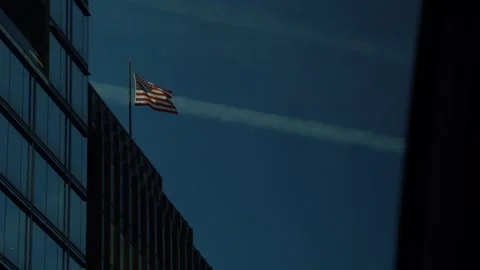 4k USA flag Stock Footage 297493769