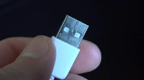 4k USB stick being shown to camera on close up 스톡 동영상 47820871