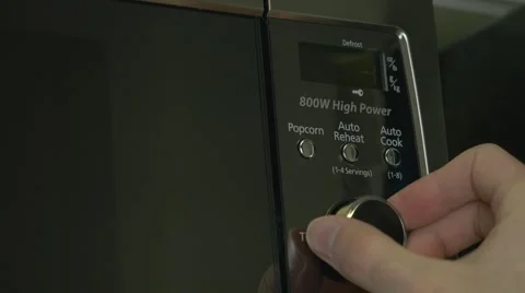 4K Using Microwave at Home Stock Footage 50634067