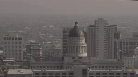 4K Utah State Capitol - Salt Lake City -CU  SLOG Video stock 49398535