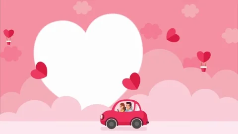 4K Valentine's Day Background. Video stock 260678586