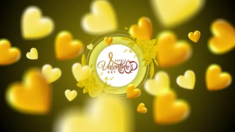 4K Valentine's Day Background V7 Stock Footage 341387659