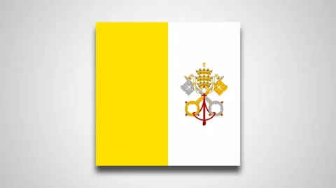 4K - Vatican flag Video stock 68798619