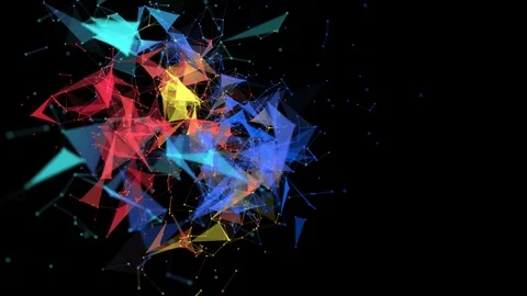 4K vdo Abstract background with plexus Stockbeeldmateriaal 98668043