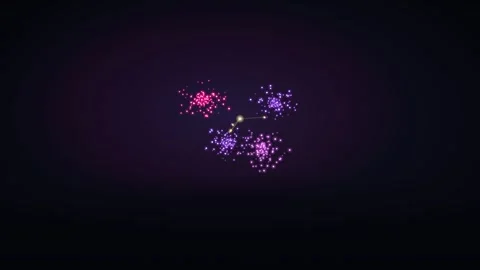 4K Vector Database Semantic Clustering and AI Embedding Space Loop 스톡 동영상 344642769