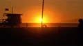 4K Venice Beach Sunset Silhouettes 01 Ocean Waves California 4k or 4k+ Resolution