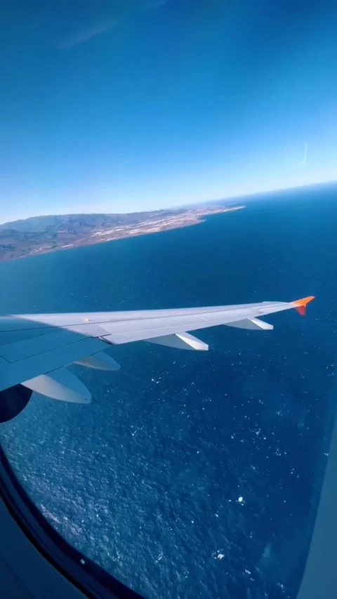 4K Vertical Aerial Flight Over Canary Islands and Atlantic Ocean Video stock 330574850