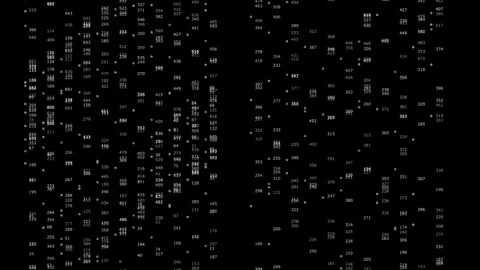 4K vertical columns of digital data and numerical code Stock Footage 332892450