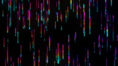 4K Vertical lines background. RGB neon. Abstract motion wallpaper. Stock Footage 124303741