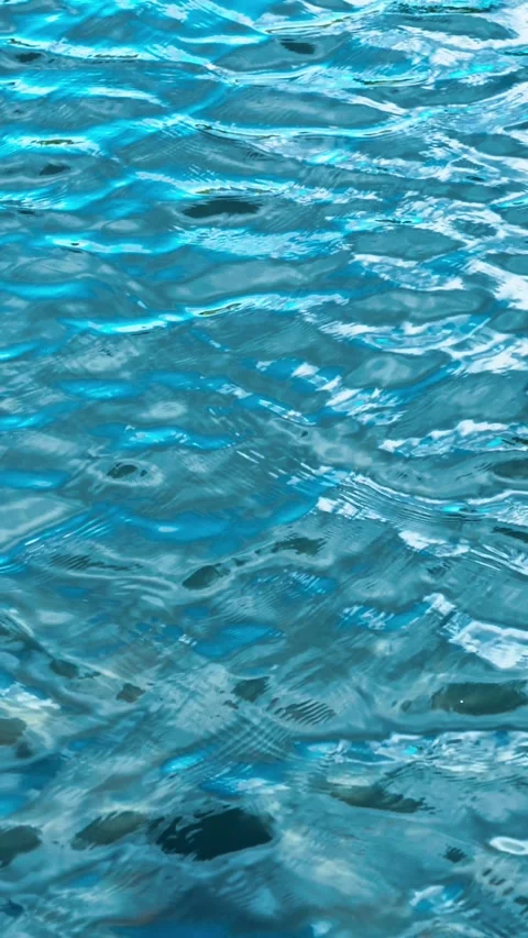4K Vertical Slow Motion Rippling Blue Water. Abstract Aquamarine Background Video stock 312879596